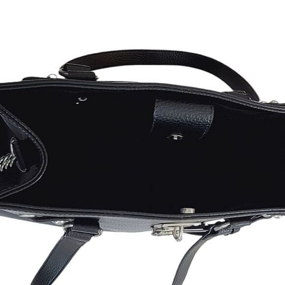 Wilson Black Large Pebble Leather Tote Bag - Picture 5 of 9